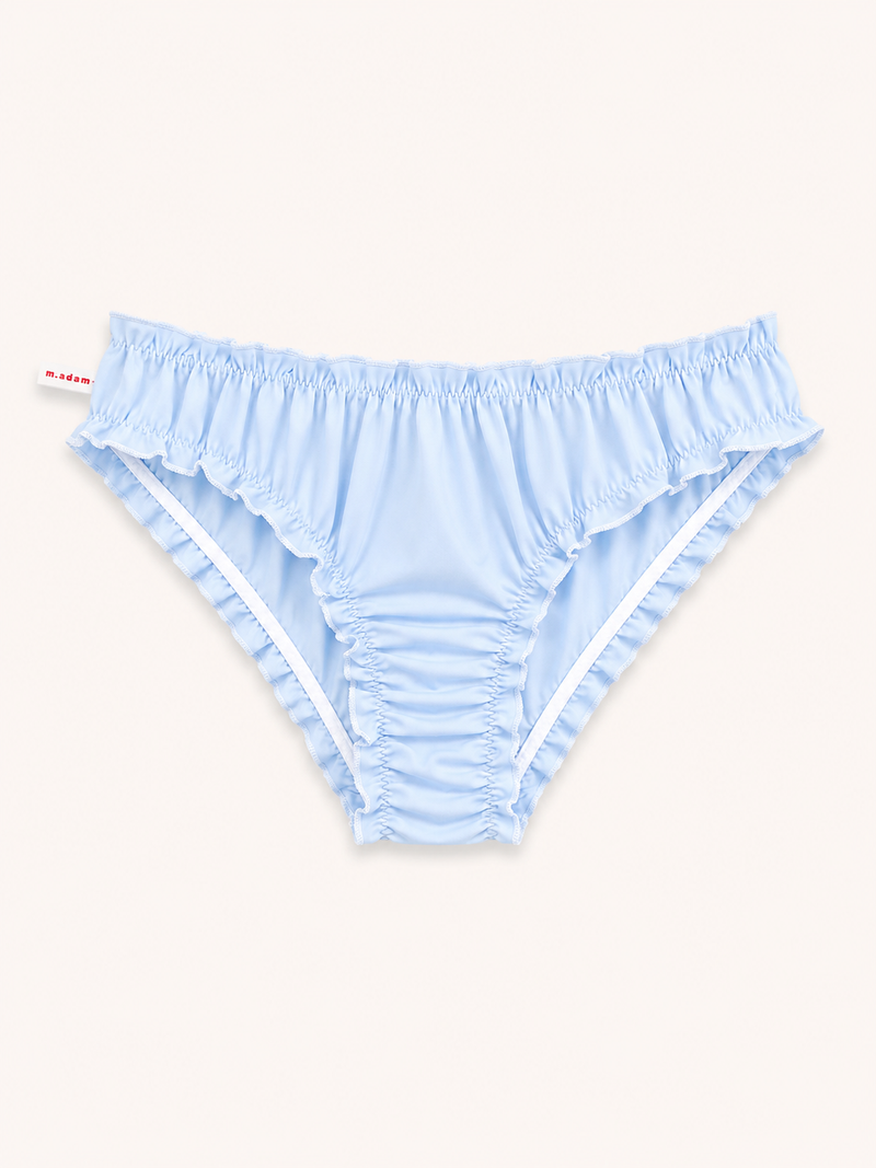 La Culotte en voile de coton bleu