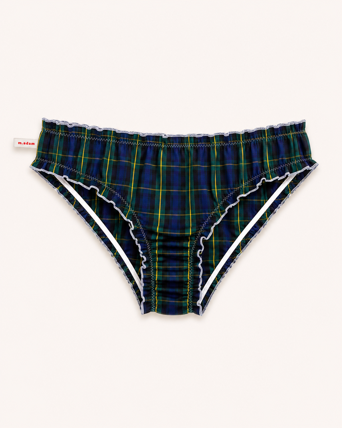 La Culotte tartan bleu marine