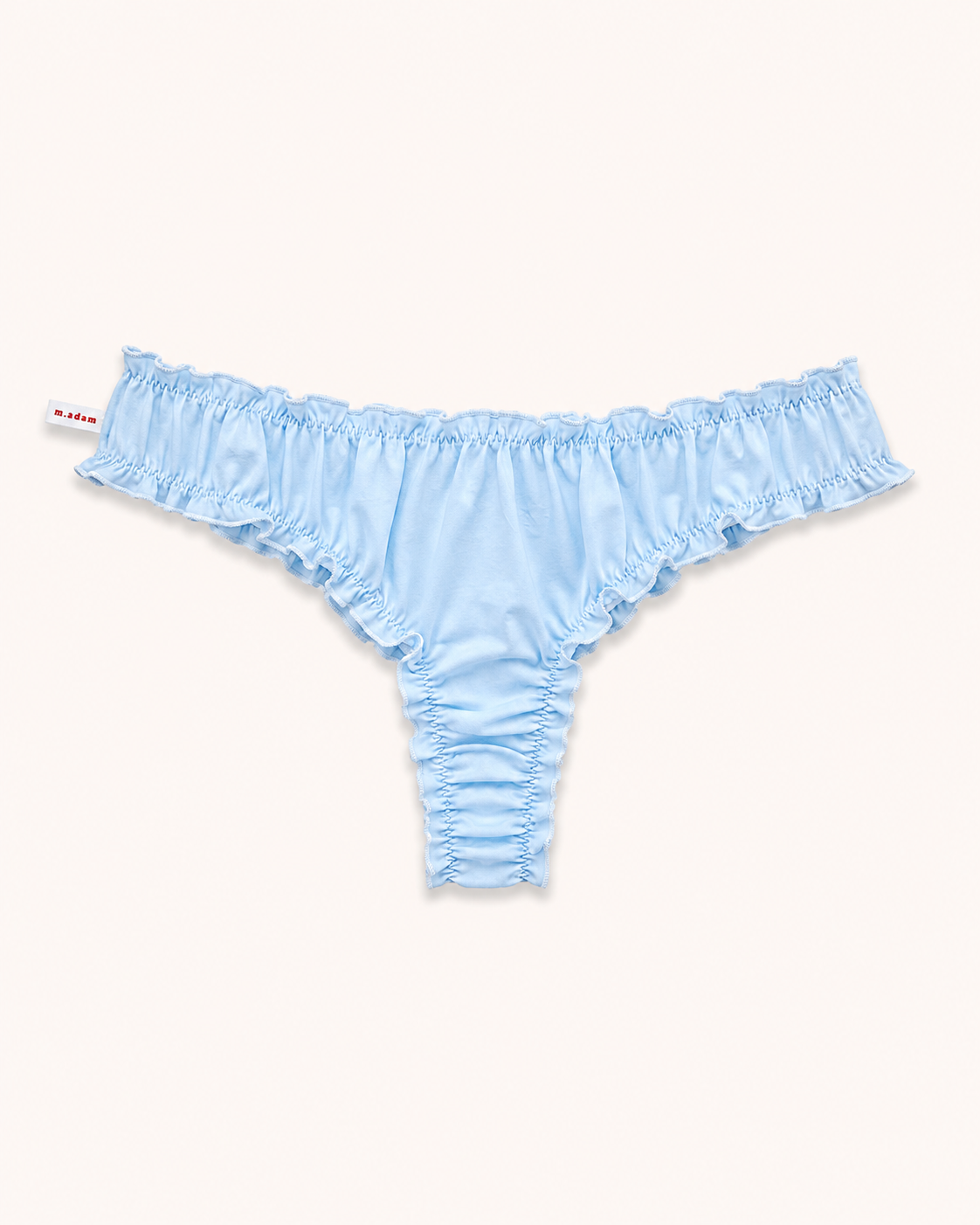 Le Tanga en voile de coton bleu