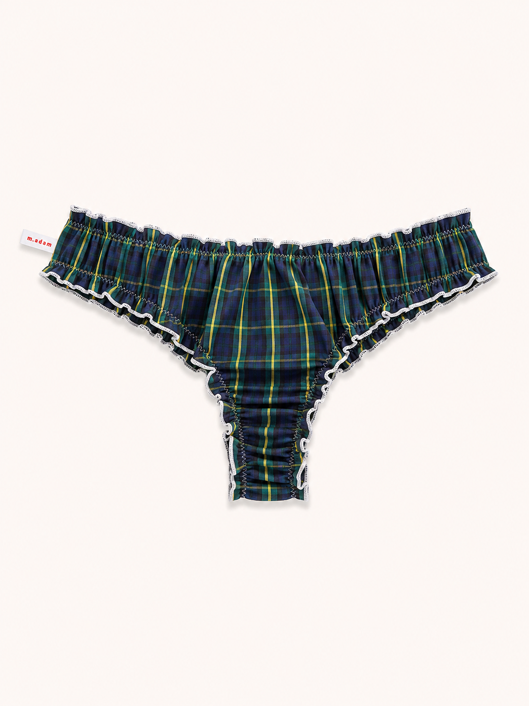 Le Tanga tartan bleu marine