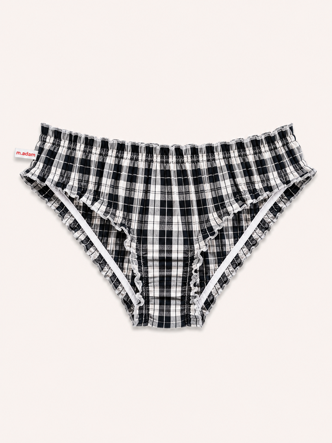 La Culotte tartan noir et blanc