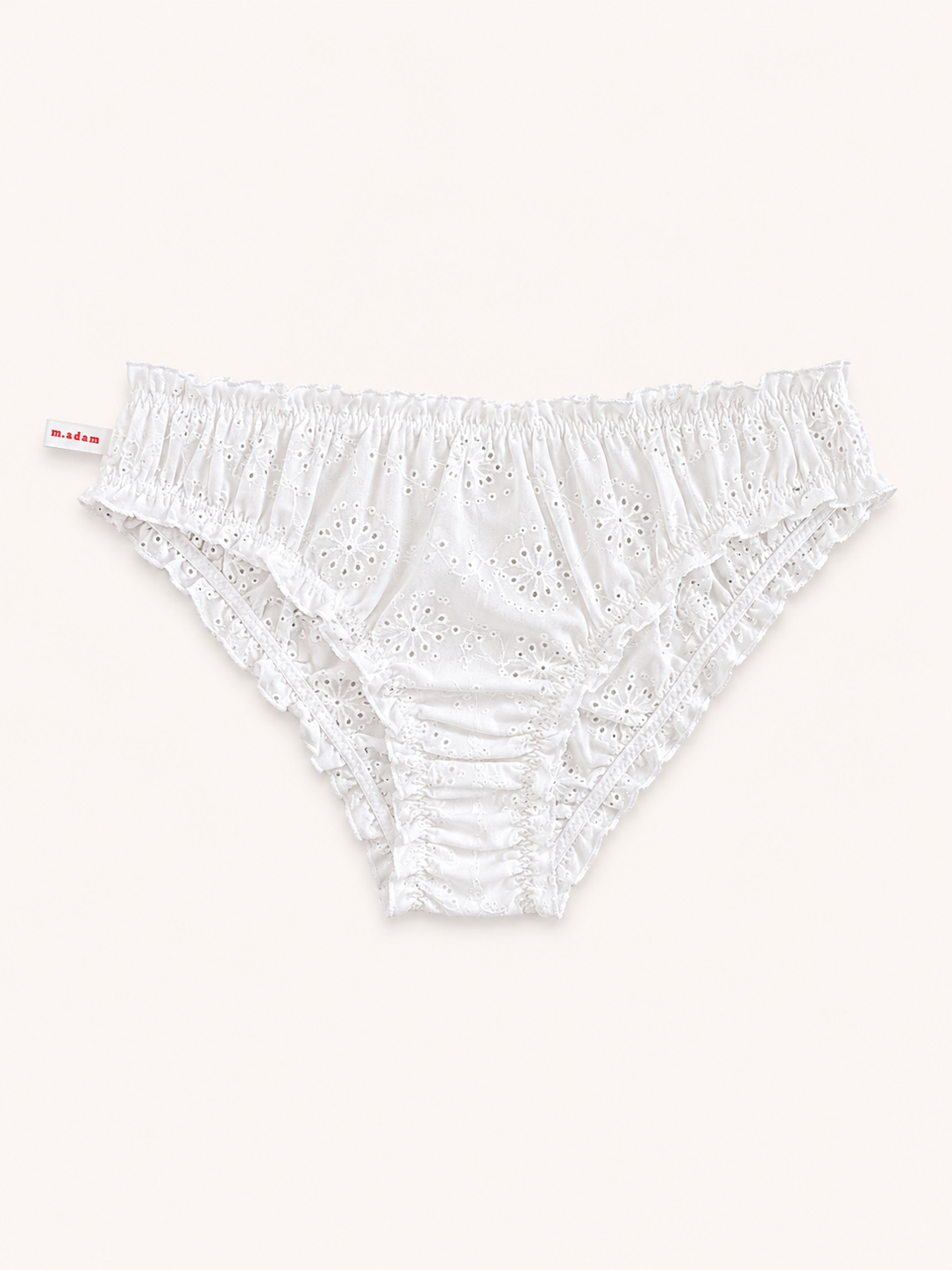 La Culotte en broderie anglaise blanche