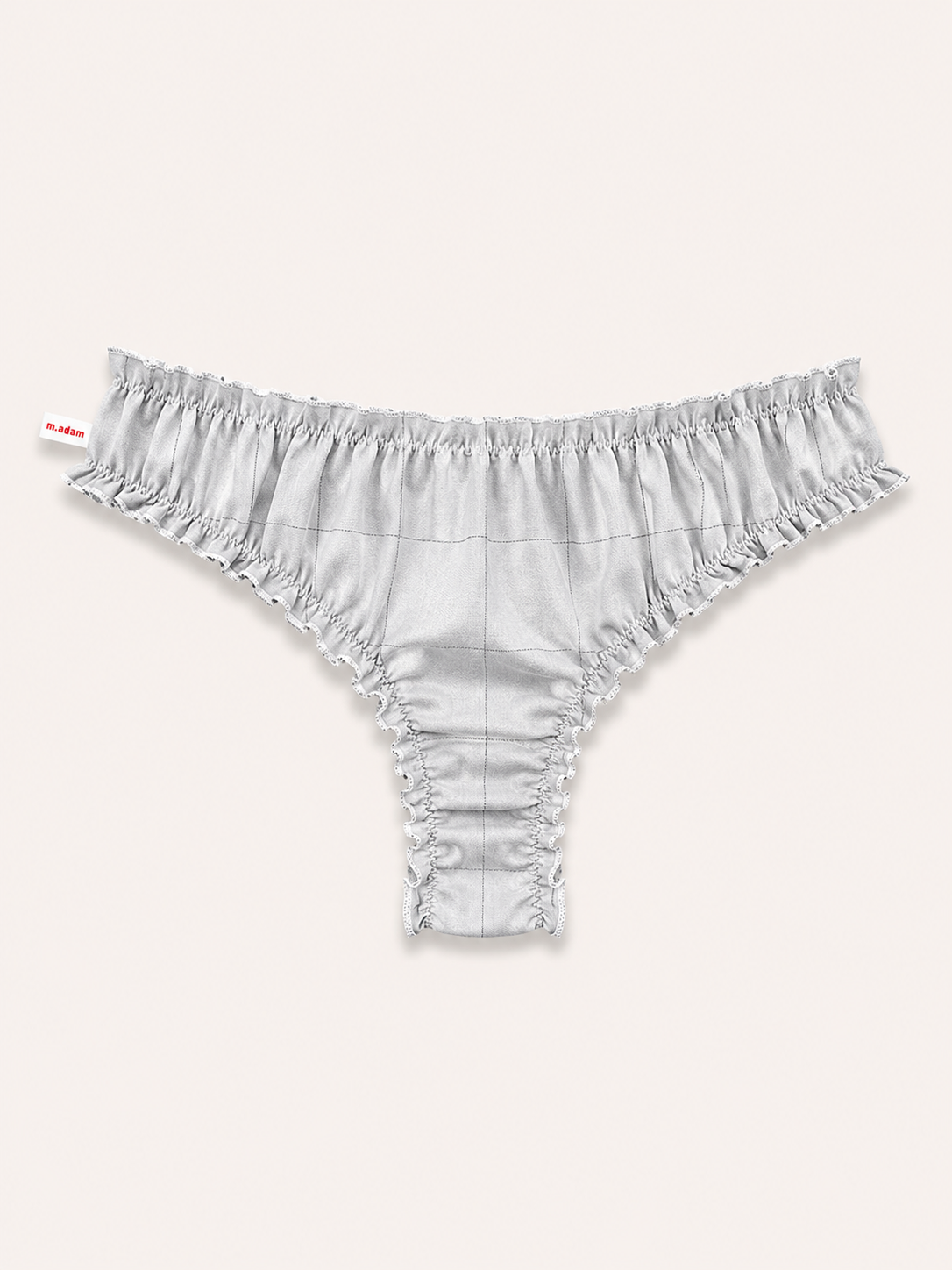 Le Tanga gris à carreaux noir