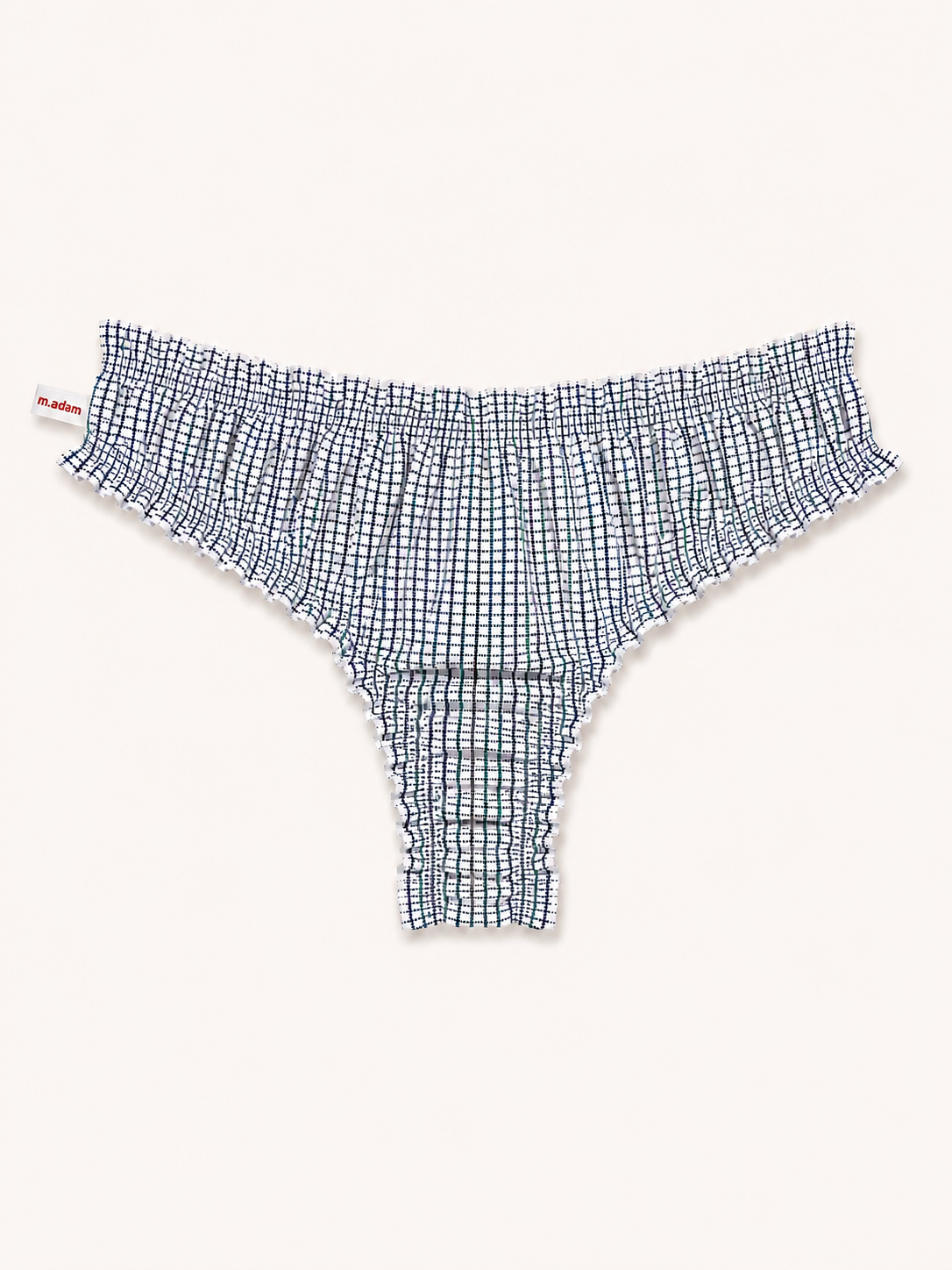 Le Tanga à carreaux violets et bleus