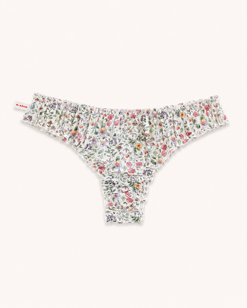 Le Tanga en gaze de coton à fleurs