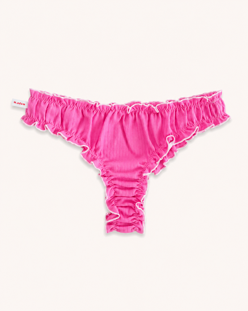 Le Tanga en gaze de coton rose