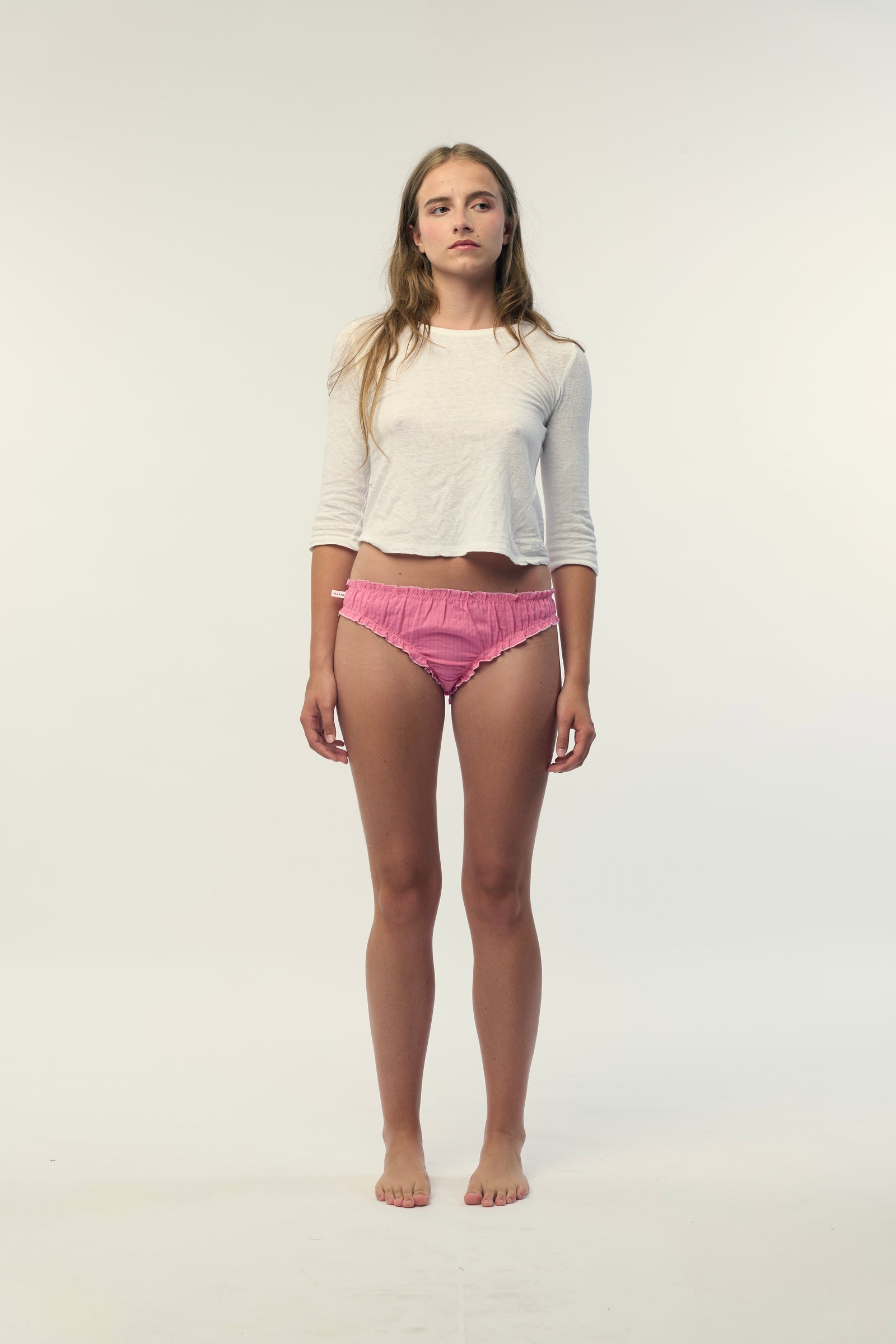 La Culotte en gaze de coton rose