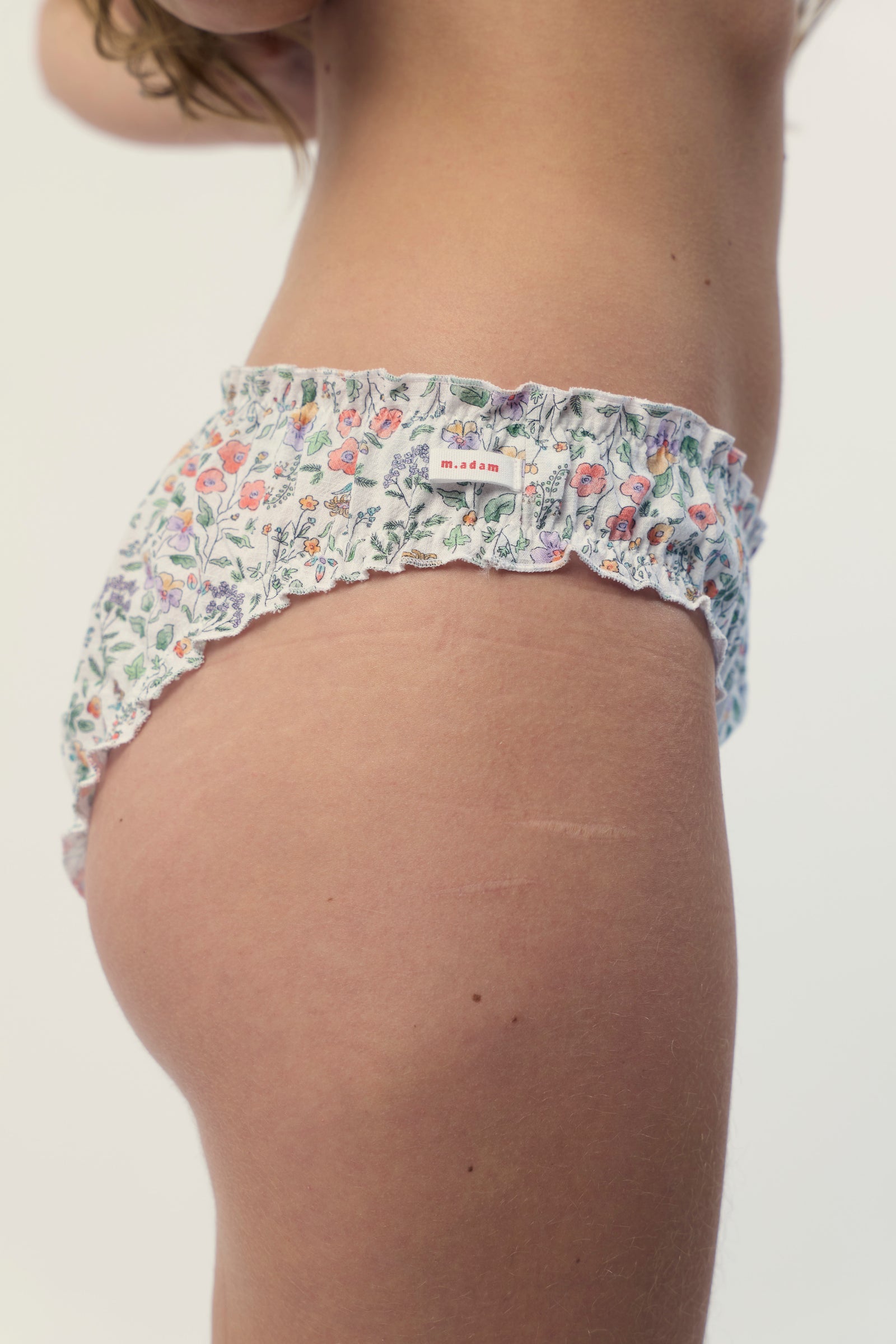 La Culotte en gaze de coton à fleurs