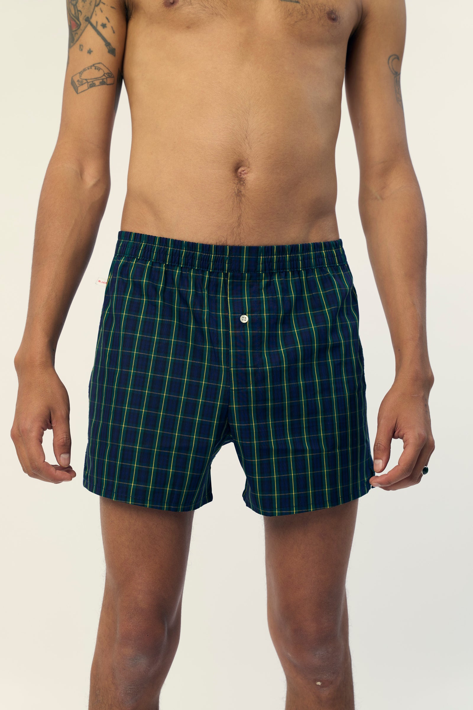 Le Parachute Tartan Bleu Marine