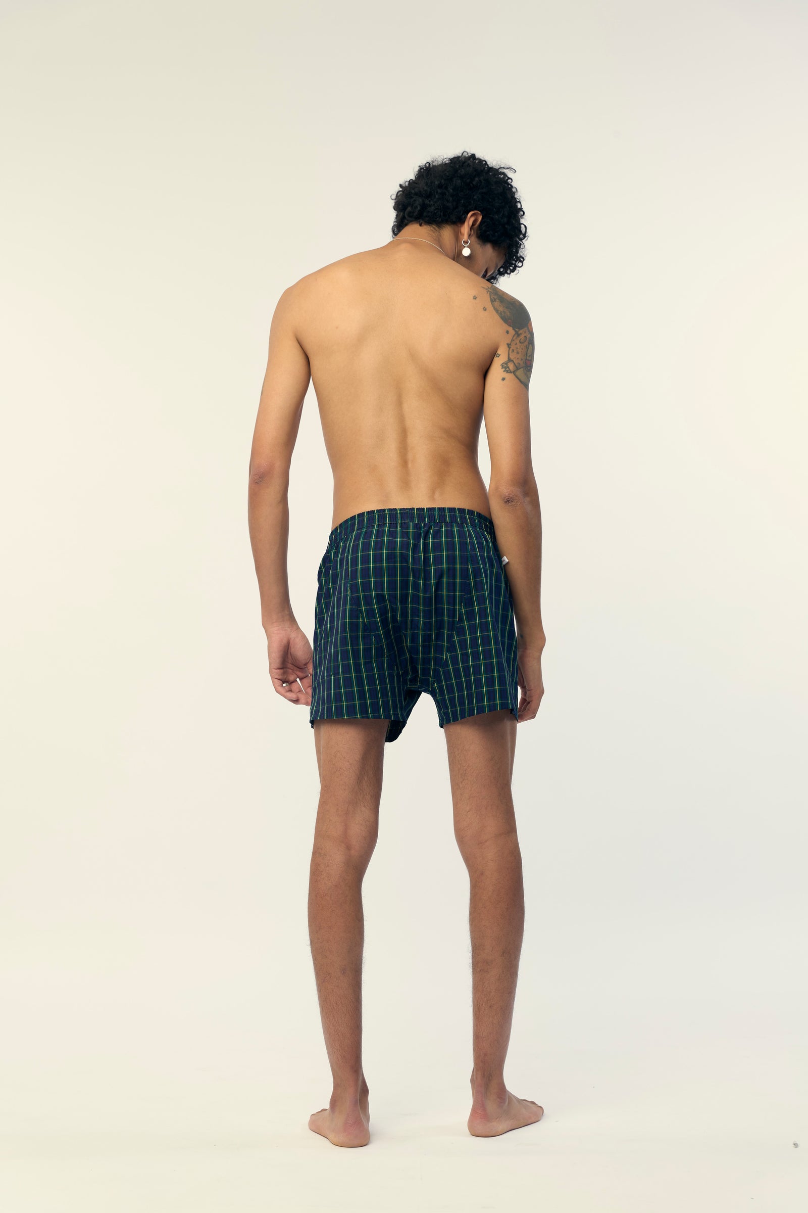 Le Parachute Tartan Bleu Marine